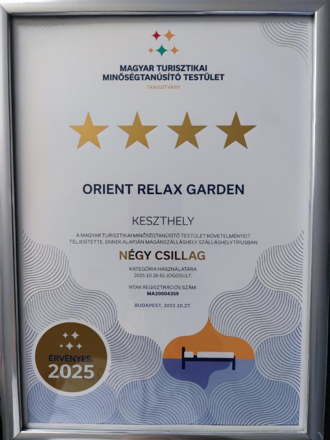 Orient Relax Garden Apartment Keszthely Ngoại thất bức ảnh